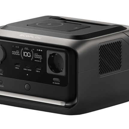 EcoFlow Power Station River 3 Plus, 286 Wh USV 10 ms, mit Rapid 5k Powerbank, EU Version - EFRiver3/Plus/WL/EU - 1 - Stück EcoFlow