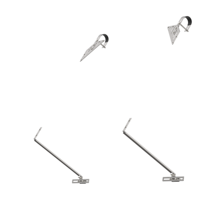 Solarbefestigungs-Set für Gitterbalkongeländer