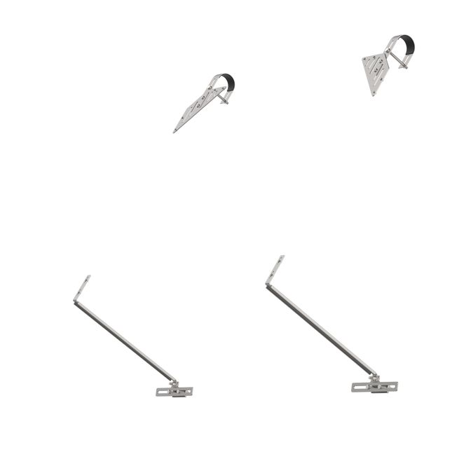 Solarbefestigungs-Set für Gitterbalkongeländer