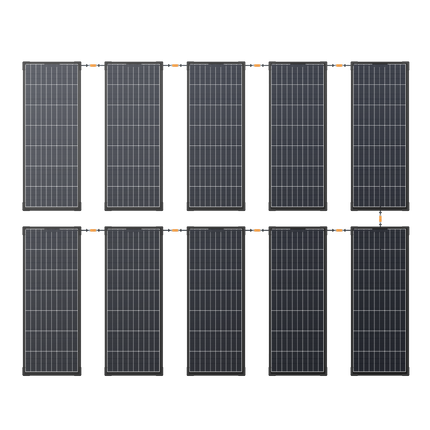 EcoFlow – Mono-Solarpanel, 130 W, starr, 2 St.