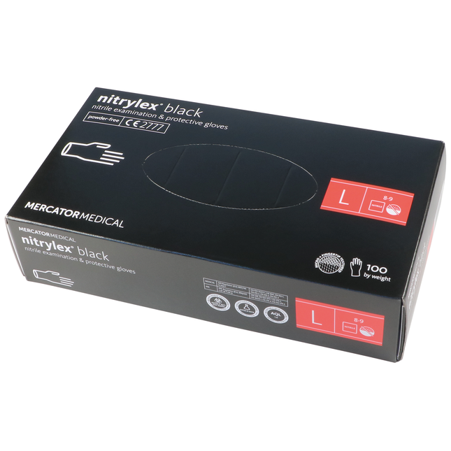 Mercator Nitrilex black Handschuhe Grösse L - EHANDMS/L - 1 - Stück Diverse