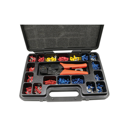 Sortiment Kabelschuhe mit Rätschenpresszange