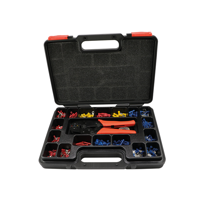 Sortiment Kabelschuhe mit Rätschenpresszange