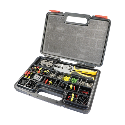 Sortiment AMP Superseal mit Presszange