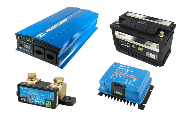 Energieset 12 V, 2’000 W, 100 Ah, 30 A, Bluetooth - EN2000/100 - 1 - Stück Diverse