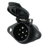 EURO-N Steckdose 7-pol. 24 V Kunststoff ES021