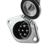 EURO-N Steckdose 7-pol. 24 V Alu ES024