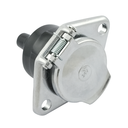 EURO-N Steckdose 7-pol. 24 V Alu