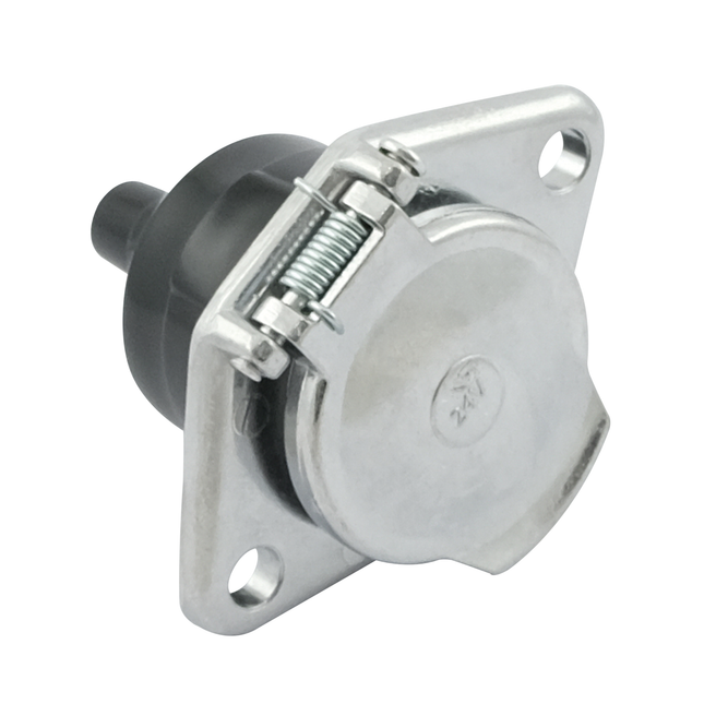 EURO-N Steckdose 7-pol. 24 V Alu ES029
