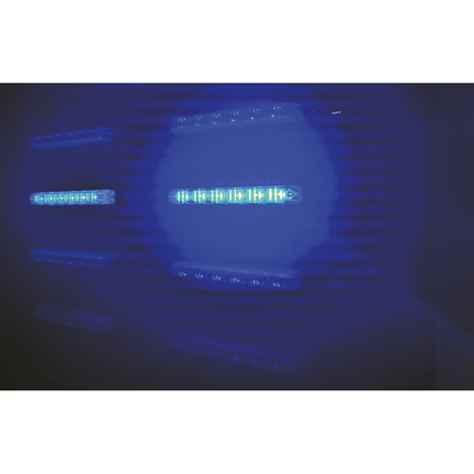 LED-Blitzleuchte blau, ECE- R65, 12/24 V - ES6/bl - 1 - Stück Diverse