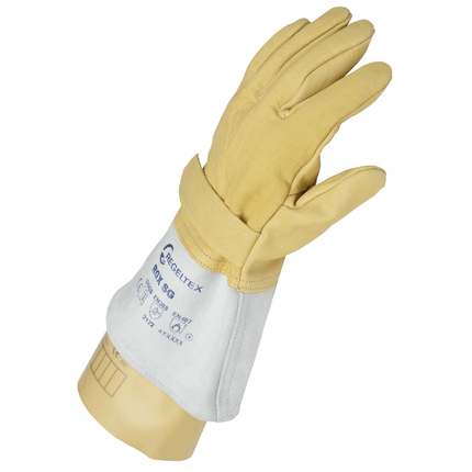 Überzieh Handschuhe aus Leder