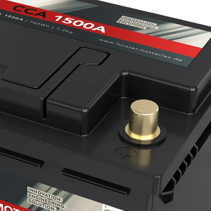 Forster LiFePO4 Lithium-Starter-Batterie 12 V 60 Ah, Kaltstartstrom 1'500 A Forster