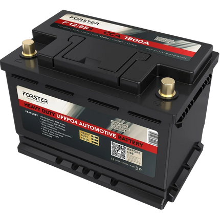 Forster LiFePO4 Lithium-Starter-Batterie 12 V 85 Ah, Kaltstartstrom 1'800 A Forster