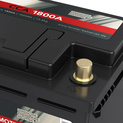 Forster LiFePO4 Lithium-Starter-Batterie 12 V 85 Ah, Kaltstartstrom 1'800 A Forster