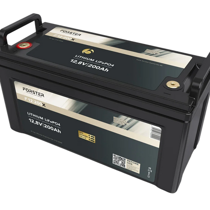 Forster LiFePO4 Lithium - Premium - Batterie 12 V 200 Ah, 2'560 Wh mit Bluetooth - F12/200XB - 1 - Stück