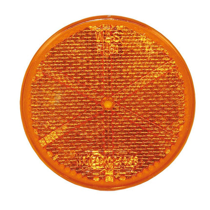 Rückstrahler gelb ø 60mm ohne Loch