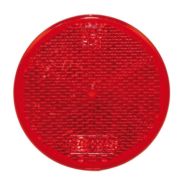 Rückstrahler rot ø 60mm ohne Loch FI61R