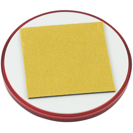 Rückstrahler 60 mm rot selbstklebend mit Befestigungsloch