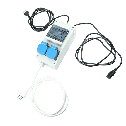 FI-Box Set zur automatischen Brückenbildung beim Einsatz von Powerstations inkl. FI-Personenschutz. FIB/13A/2xT13/Set - Hischier Auto AG