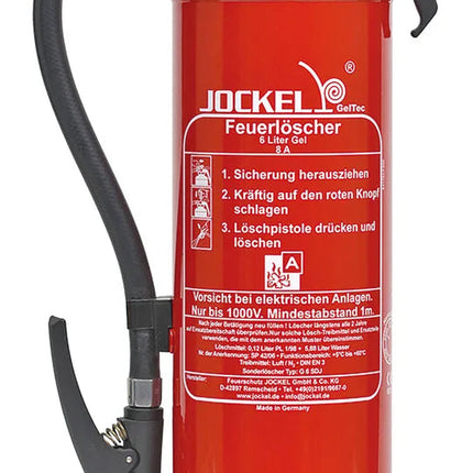 Gel Feuerlöscher 6 Liter für Lithium Akkus Hischier Auto AG
