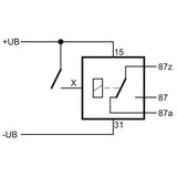 Flip-Flop-Schritt-Relais 12 V 10/15 A FlipFlop12VE