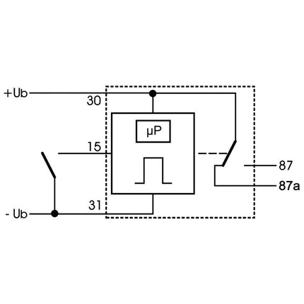 Flip-Flop-Schritt-Relais 24V Masse gesteuert
