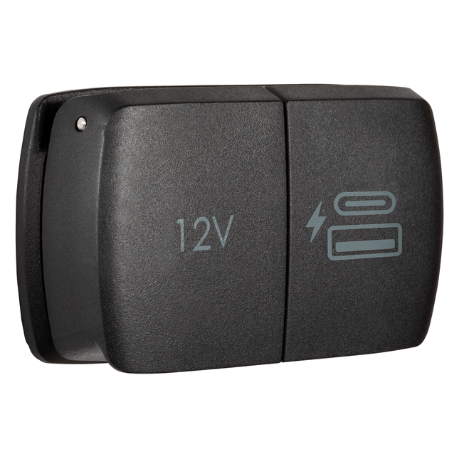 Einbausteckdose - Powerdose plus 1 x USB-A/-C FlipProDuo - Hischier Auto AG