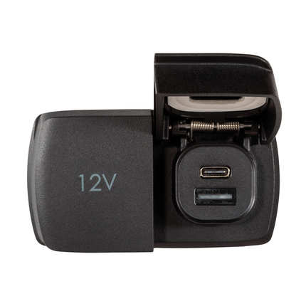 Einbausteckdose - Powerdose plus 1 x USB-A/-C FlipProDuo - Hischier Auto AG