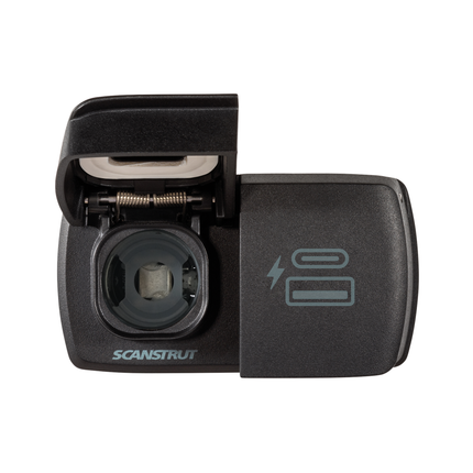 Einbausteckdose - Powerdose plus 1 x USB-A/-C FlipProDuo - Hischier Auto AG