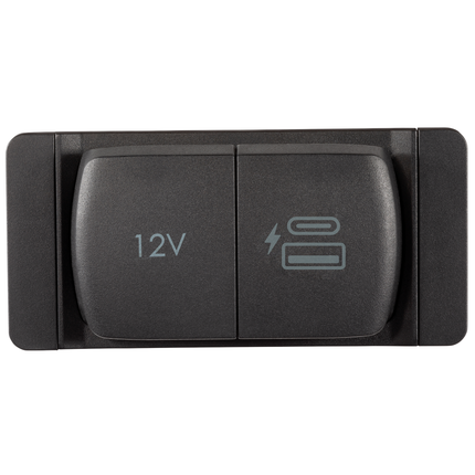 Einbausteckdose - Powerdose plus 1 x USB-A/-C FlipProDuo - Hischier Auto AG