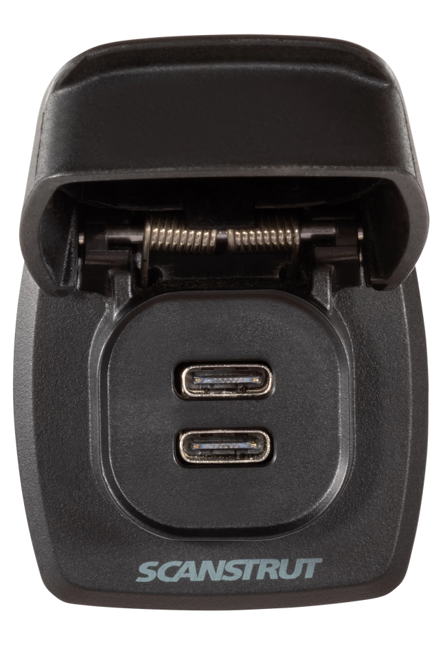 Einbausteckdose - 2 x USB-C - 1 - Stück Scanstrut