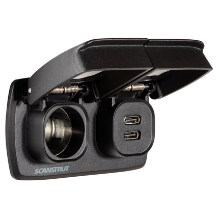 Einbausteckdose - Powerdose plus 2 x USB-C FlipProMulti - Hischier Auto AG