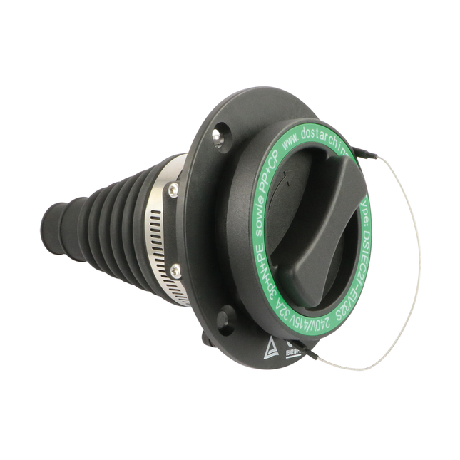 Einbau-Ladesteckdose Typ2 / 32 A 240/415 VAC FSDTyp2LED/32A - Hischier Auto AG