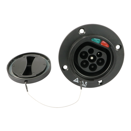 Einbau-Ladesteckdose Typ2 / 32 A 240/415 VAC FSDTyp2LED/32A - Hischier Auto AG