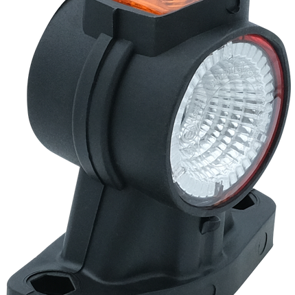 Fristom - LED-Begrenzungsleuchte 12/24 V, Rot/weiss/gelb links rechts - FT140AP - 1 - Stück Fristom