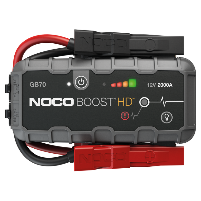 Noco - Boost HD 12 V 2’000 A, mit 12 V 15 A Ausgang und USB-C GB70