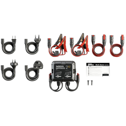 NOCO - Doppel-Batterieladegerät 6 / 12 V, 2 x 2 A