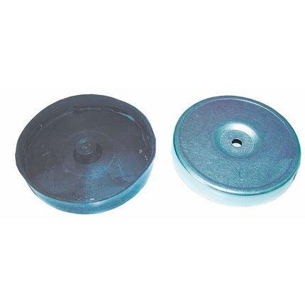 Rundmagnet ø75x12mm mit Blechgehäuse