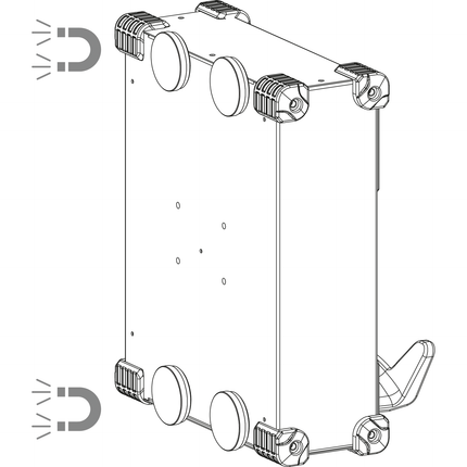 GYSFLASH - MagnetFix 50, Magnet-Wandhalterung