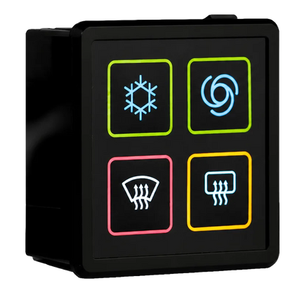 Keypad mit 4 Folientasten, CAN, AT04-Deutsch Stecker - 1 - Stück