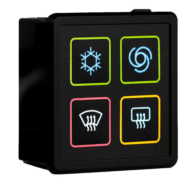 Keypad mit 4 Folientasten, CAN, AT04-Deutsch Stecker - 1 - Stück