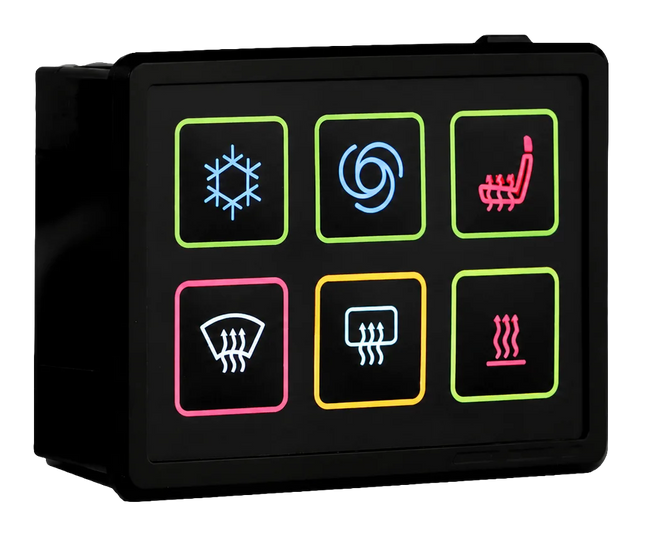 Keypad mit 6 Folientasten, CAN, AT04-Deutsch Stecker - 1 - Stück