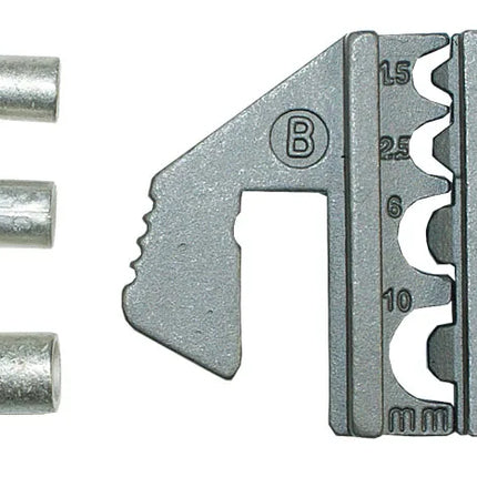 Rätschen-Presszange Set mit 5 Pressformen - 1 - Satz