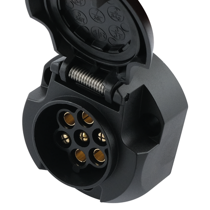 Anhängersteckdose 7-pol, Kunststoff