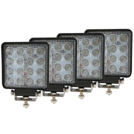 4 Stück LED-Arbeitsscheinwerfer 12/24V im Set - GS9800/E2/Set - 1 - Satz Diverse