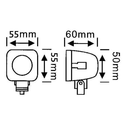 Kompakt - LED-Arbeitsscheinwerfer 12/24 V - GS9830/15 - 1 - Stück Diverse