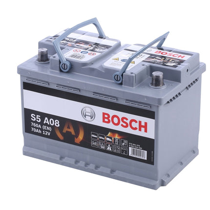 BOSCH Starterbatterie 12V 570 901 076 70Ah S5 A08 AGM H6