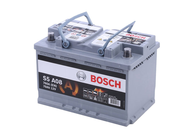 BOSCH Starterbatterie 12V 570 901 076 70Ah S5 A08 AGM H6
