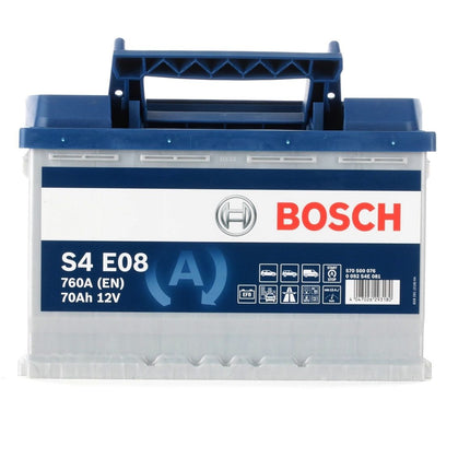 BOSCH Starterbatterie 12V 570 500 076 70Ah S4 E08 EFB H6