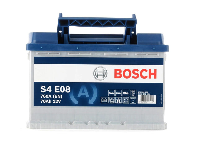 BOSCH Starterbatterie 12V 570 500 076 70Ah S4 E08 EFB H6